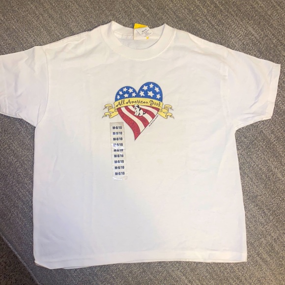NEW Big Dogs Kids White Tshirt size 8/10 - Picture 1 of 3